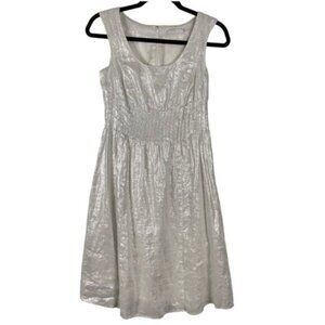 Elegant Silver Sleeveless Dress